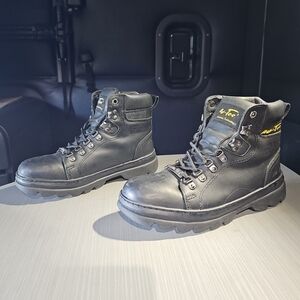 Ad Tec Womens 6" Steel Toe, Oil Resistant Leather Work Boots‎ Black Size 10 M